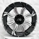 RIN 24X14 8-180 R1 SPORT XM-323 MACHINE BLACK ET-76 CB125