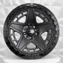 RIN 20X10 8-165.1 R1 SPORT X063 SATIN BLACK+GLOSS BL ET-12 CB124.9