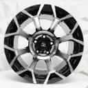 RIN 15X10 5-139.7 R1 SPORT X077 BLACK MACHINE FACE ET-44 CB108