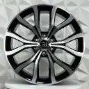 RIN 22X9.5 6-135 R1 SPORT FH025 BLACK MACHINE FACE ET31 CB87.1